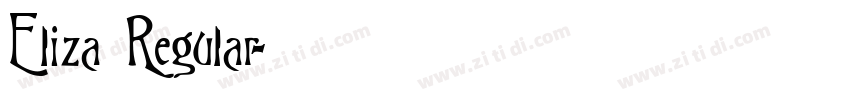 Eliza Regular字体转换